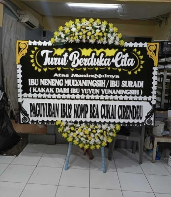 Papan Bunga di Gunungsugih Salem